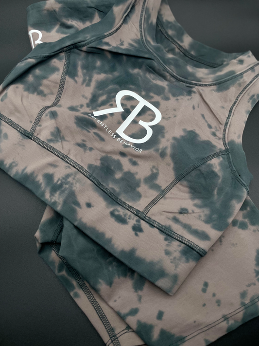 RELENTLESS TIE DYE SPORTS BRA