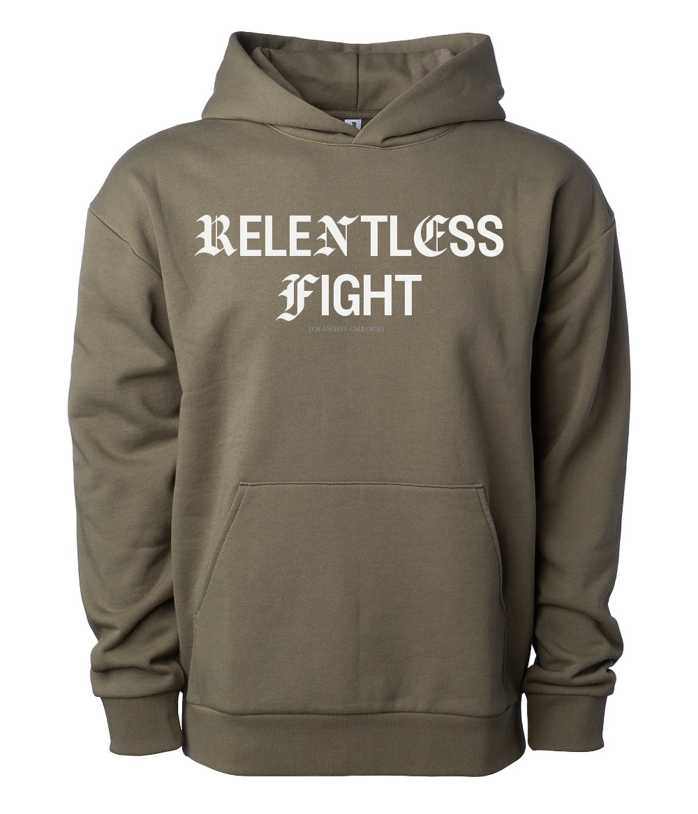 Relentless Fight Heavyweight Hoodie New