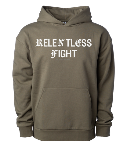 Relentless Fight Heavyweight Hoodie New