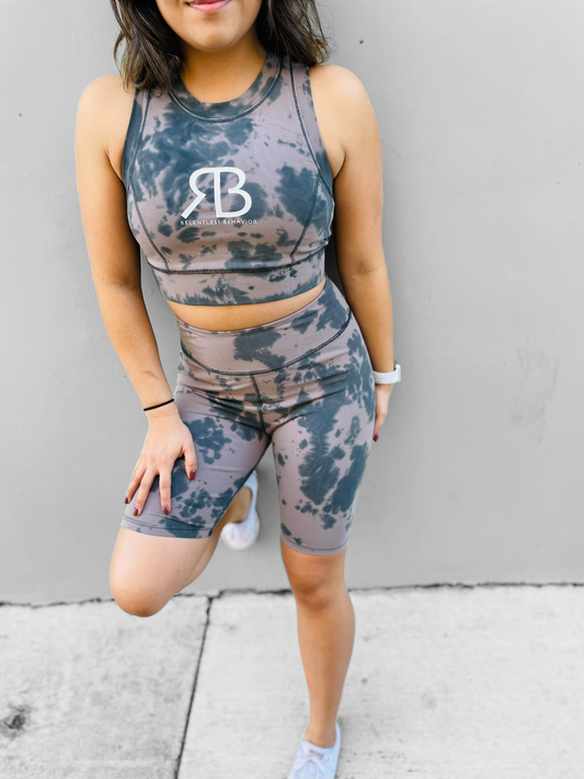 RELENTLESS TIE DYE SPORTS BRA