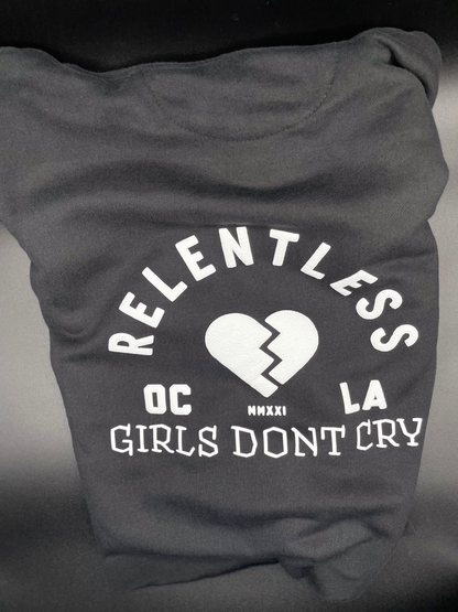 Girls don't cry crop hoodie