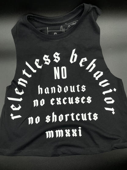 NO HANDOUTS CROP TANK