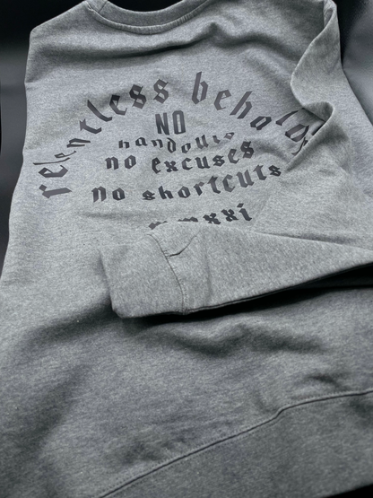 NO HANDOUTS CREW NECK SWEAT SHIRT
