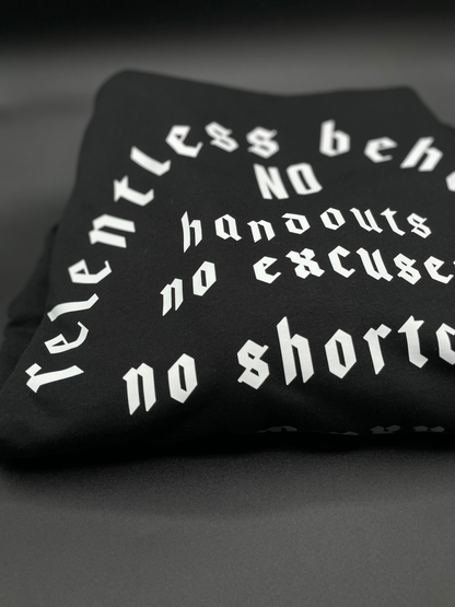 NO HANDOUTS CREW NECK SWEAT SHIRT