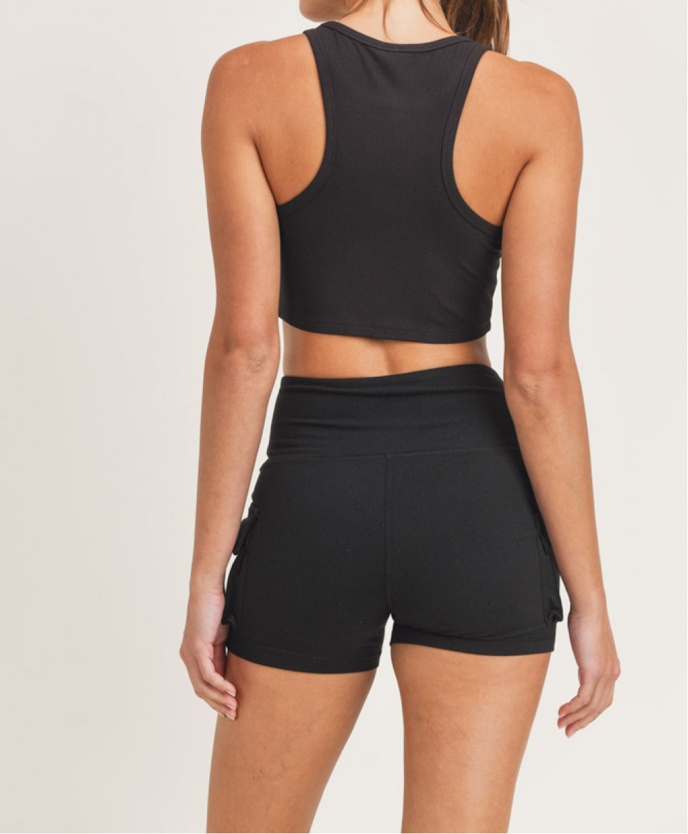 Bad Ass Essential Micro-Ribbed Crop